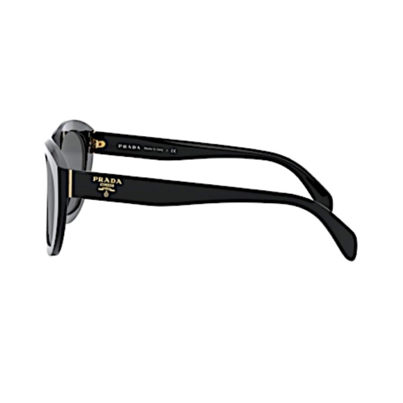 Prada PR 16XS 3890A7 Womens Cat-Eye Sunglasses Black 56mm - Picture 9 of 9
